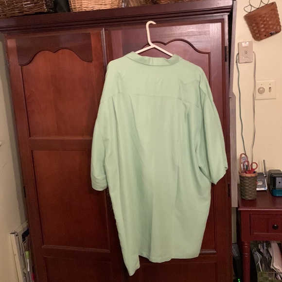 Men’s Weekender mint green casual button down shirt sleeve shirt size 2 XL - Picture 2 of 6